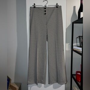 Ann Taylor Black and White Wide Leg Pants